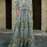 Rute - Robe maxi florale élégante