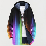 Manteau avec traîne arc-en-ciel