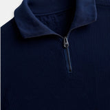 Sweater à Col Montant avec Fermeture Éclair