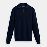 Sweater à Col Montant avec Fermeture Éclair