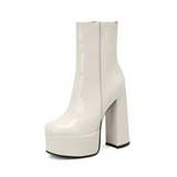 Carina - Bottes à plateforme super haute avec charme et confiance