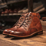 Caio - Bottes à Bout Rond Rétro