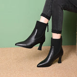 Clara - Bottes à plateforme en Cuir