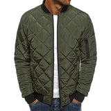 David - Manteau en Coton Motif Diamant