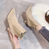 Rita - Bottes à plateforme en daim