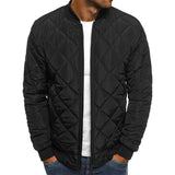 David - Manteau en Coton Motif Diamant