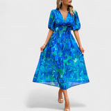 Clara - Robe Midi Florale Élégante