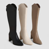 Hilda - Bottes à Talon Épais et Élégance pour l'Hiver