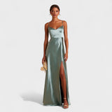 Lúcia - Robe longue en Satin