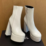 Carina - Bottes à plateforme super haute avec charme et confiance