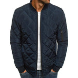 David - Manteau en Coton Motif Diamant