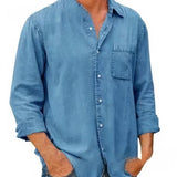 Chemise - Mélange de Denim Long
