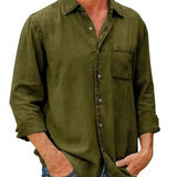 Chemise - Mélange de Denim Long
