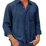 Chemise - Mélange de Denim Long