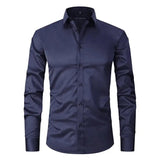 Chemise - Mélange Polyester Sans Pli