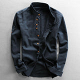 Chemise - Col Haut Bouton Vintage