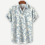Chemise à Manches Courtes - Imprimé Feuilles