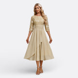 Mariana - Robe en Dentelle à Manches Courtes