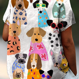 Tina - Chemise avec Imprimé de Chiens