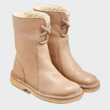 Bottines en cuir imperméables avec doublure en laine