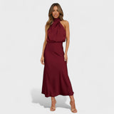 Alba - Robe Satin Élégance
