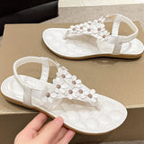 Sandales De Plage Avec Fleurs 3D
