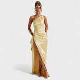 Ariel - Robe Asymétrique Satin