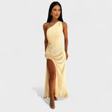 Aurélia - Robe longue en satin