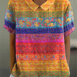 Marta - Chemise Rayée Florale