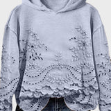 Sweat à Capuche en Dentelle