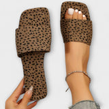 Elisabete - Mocassins plats avec imprimé léopard