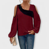 Scarlet - Blouse à décolleté carré