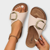 Margarida - Sandales en liège pour femme avec design à boucle