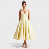 Halina - Robe midi avec corset