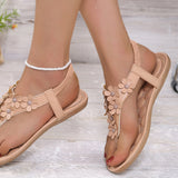 Sandales De Plage Avec Fleurs 3D