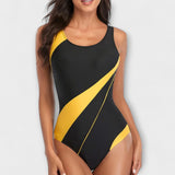 Maillot de bain sportif une pièce avec décolleté dans le dos
