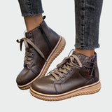 Bottes orthopédiques en cuir à tige basse