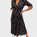 Mónica - Robe Élégante à Pois