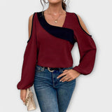 Scarlet - Blouse à décolleté carré