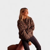 Rosa - Manteau moderne à motif léopard