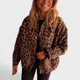 Rosa - Manteau moderne à motif léopard