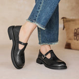 Vela - Chaussures Mary Janes Premium en Cuir