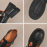 Vela - Chaussures Mary Janes Premium en Cuir