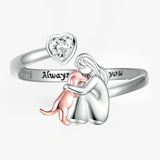 Étreinte de Chien - Bague (Rose)