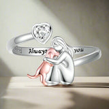 Étreinte de Chien - Bague (Rose)
